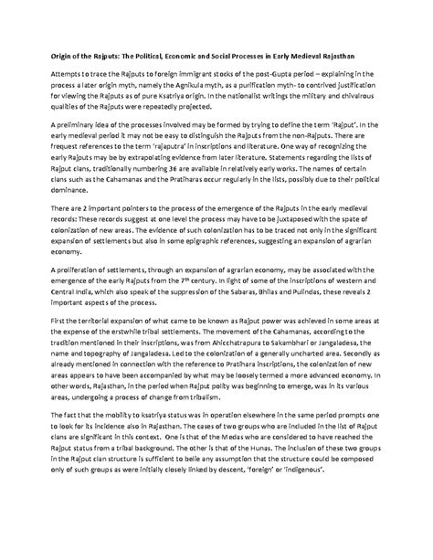 DOC-20260409-WA0005: The Emergence of Rajputs in Early Medieval ...