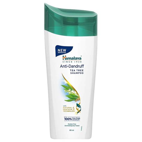 Himalaya Anti-Dandruff Tea Tree Shampoo With Tea Tree Oil, Aloe Vera ...