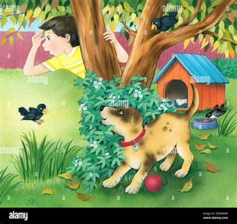 Nursery Rhymes-Oh Where has my little dog gone Stock Photo - Alamy