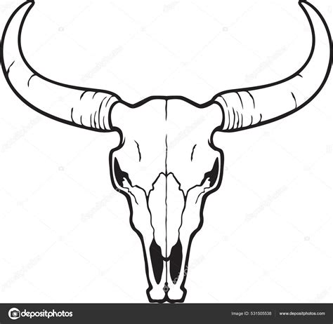 How To Draw Bull Skull