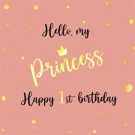 Happy 1st Birthday My Princess Card | Boomf