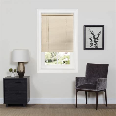 Cordless Room Darkening Mini Blind - 35 Inch Length, 64 Inch Height, 1 ...