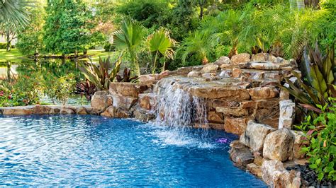 How to Build a Waterfall for a Pool - Builders Villa