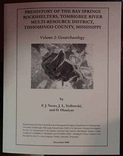 Prehistory of the Bay Springs Rockshelters, Tombigbee River Multi ...