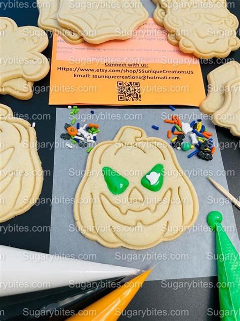 Halloween Cookie Decorating Kit, DIY Cookie Kit, (large Cookies ...
