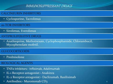 immunosuppression drugs | PPTX
