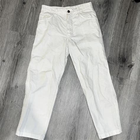 Los Angeles apparel white work pants size 27 - Depop