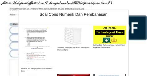 Contoh Soal Numerik: Panduan Lengkap dengan Pembahasan dan Tips Sukses