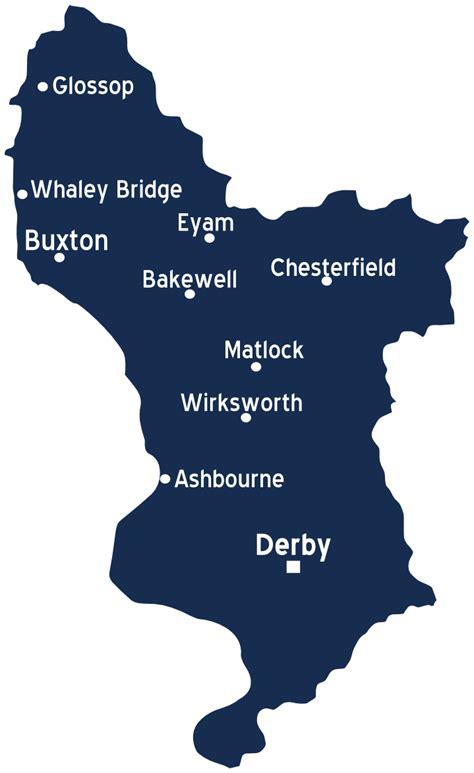 Derbyshire On a Map 的图像结果
