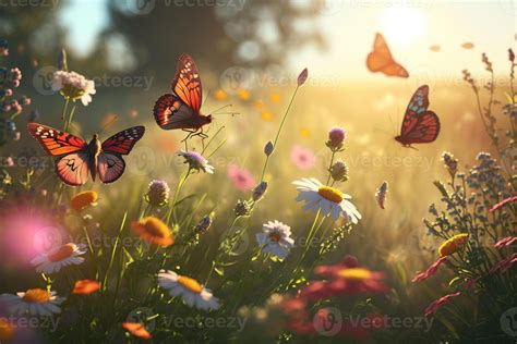 Field Of Butterflies
