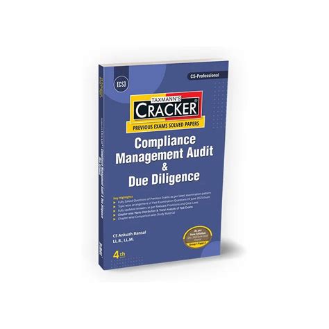 CS Professional Compliance Management Audit & Due Diligence Cracker By ...