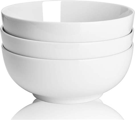 Amazon.com | TGLBT 55oz Porcelain Salad/Soup Bowl- 3 Packs,Serving ...