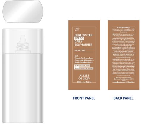 Allies of Skin Sunless Tan SPF-50 Daily Self-Tanner