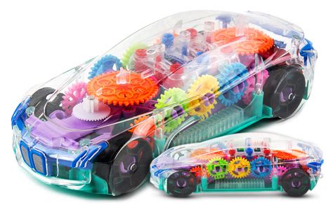Buy KITI Kits 360 Degree Rotating Transparent Concept Racing Toy car 3D ...