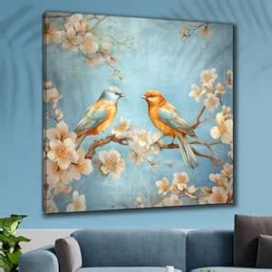 Livin'luxe paintings birds sitting on Tree modern art canvas home decor ...