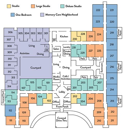 Assisted Care Floor Plans Floor Plans | Senior Living | Legacy Reserve