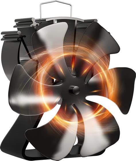 Amazon.com: VODA Wood Stove Fan 6 Blades Heat Powered Fans Newly ...