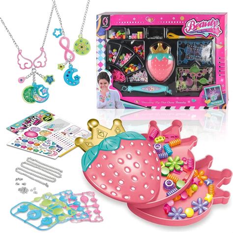 NON-BRAND Children's Jewelry Making Kit, Beaded Rope DIY, Craft Rope ...