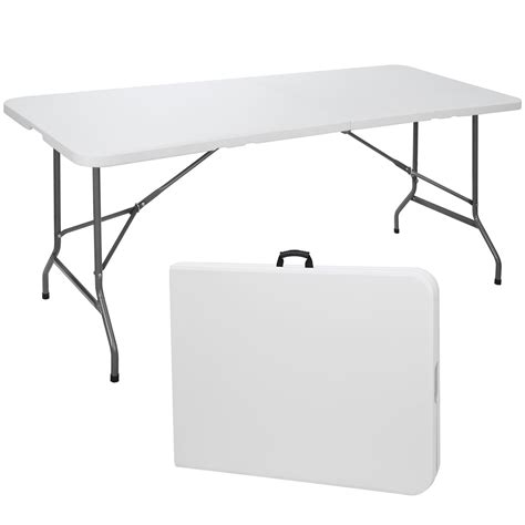ZENY 6ft Folding Game Table Portable Camping Table for Picnic Beach 71 ...