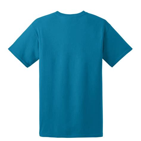 Hanes 5170 ComfortBlend EcoSmart Cotton/Polyester T-Shirt - Teal ...