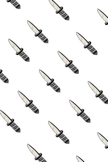 Knife pattern png transparent background | Premium Photo