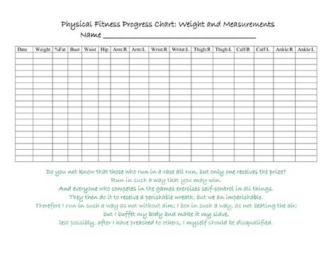 Physical Fitness Merit Badge Worksheet