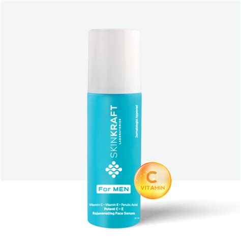 Buy Potent Vitamin C Rejuvenating Face Serum For Men - SkinKraft