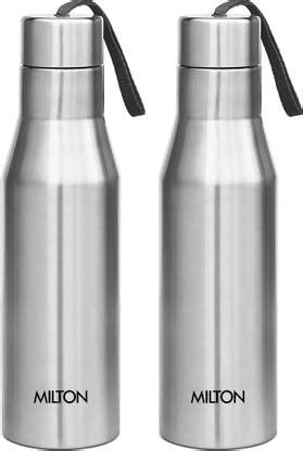MILTON Super 1000 Single Wall Stainless Steel Bottle, Set of 2, 1000 ml ...