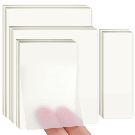 Buy 400 Sheets Transparent Sticky Notes, Self-Stick Clear Sticky Notes ...