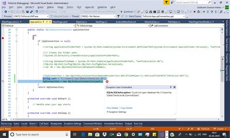 Open SQLite File 的图像结果