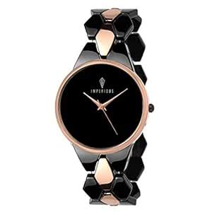 IMPERIOUS - THE ROYAL WAY Metal Analog Women'S Watch (Black Dial ...