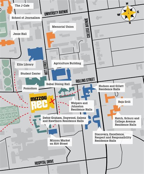 Campus Map Of Mizzou - Tourist Map