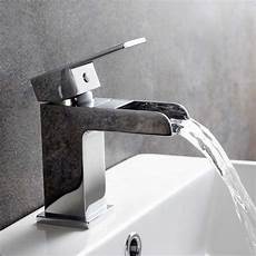 Modern Bathroom Taps Uk by Chrome Waterfall Basin Sink Mixer Tap Modern Luxury Modern Bathroom Taps Uk