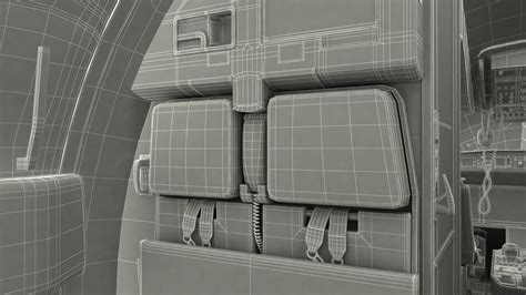 3D Airbus A220 100 Detailed Interior model | 3D Molier International