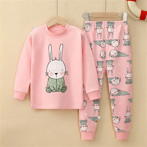 Children's Long Johns Top & Bottom Set Suit Cotton Autumn and Winter ...