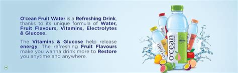 O'CEAN Fruit Water Crispy Apple flavor enriched with vitamins ...