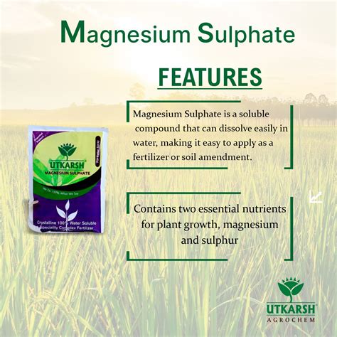 Best Grade Magnesium Sulphate Fertilizer - Utkarsh Agrochem