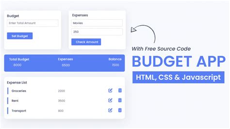 Budget App JavaScript 的图像结果