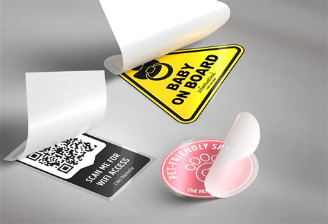 Custom Front Adhesive Stickers, Reverse Stickers | VistaPrint