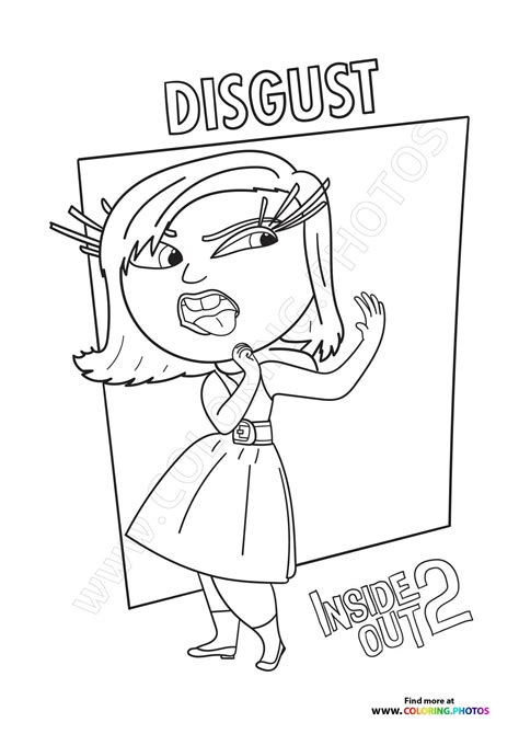 Inside Out Cute Coloring Pages