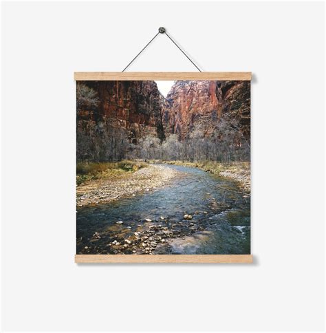 Buy Utah Art.zion National Park.wall Decor.virgin River.desert Poster ...
