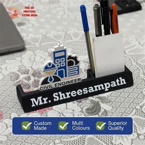 CIVIL ENGINEER - Desk Name Plank – The 3D Printing Store India