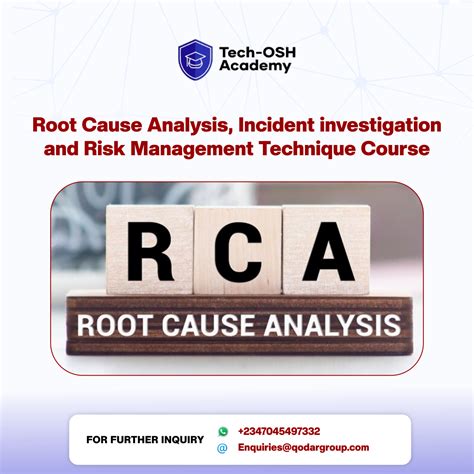 Advanced Incident Investigation and Root Causes Analysis - Tech-OSH Academy