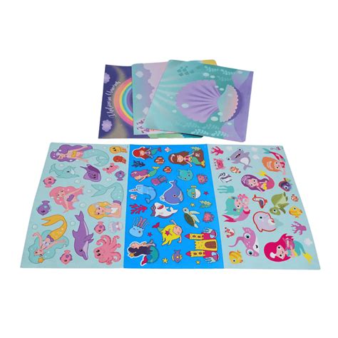 Mermaid Theme Sticker Scene for kids-1 Pack – Kids Bestie