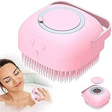 Silicon Bath Brush For Hair, Scalp & Body| Bath Scrubber With Soap ...