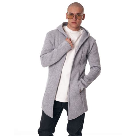 Men's Long Cardigan Grey | Martin Valen