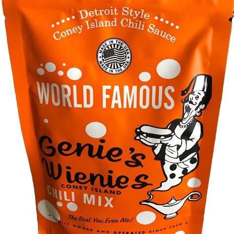 Genie’s Wienies Coney Island Chili Mix packet