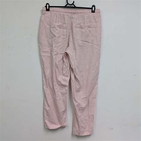Grae Linen Womens Pink Pants Size 12 BNWT