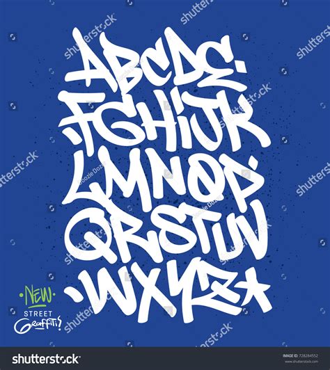 Alphabet In Graffiti Letters