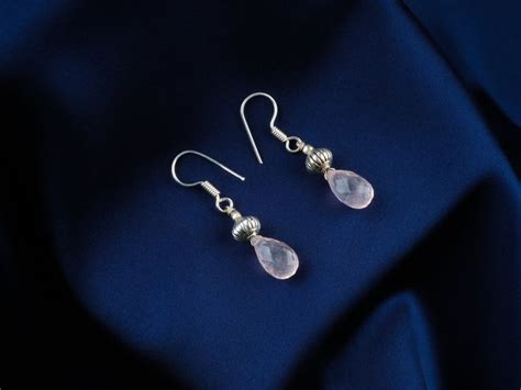 Rose Quartz Drops Necklace Set – Totapari